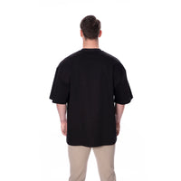 Basic Pima Tee N°3 Black – 100% Pima Cotton Oversized — Ansicht 5
