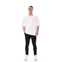 Basic Pima Tee N°3 White – 100% Pima Cotton Oversized — Ansicht 3