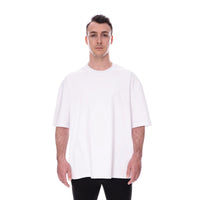 Basic Pima Tee N°3 White – 100% Pima Cotton Oversized — Ansicht 4