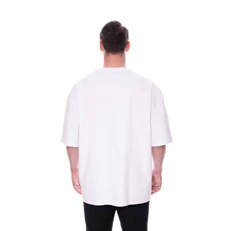 Basic Pima Tee N°3 White – 100% Pima Cotton Oversized — Ansicht 5