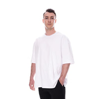 Basic Pima Tee N°3 White – 100% Pima Cotton Oversized — Ansicht 6