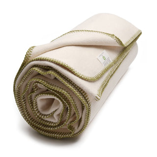 Baumwolldecke Bio / GOTS natur regional hergestellt