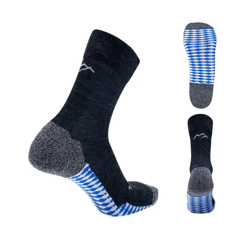 Outdoor-Socken aus Merinowolle – Unisex, anatomisch & rutschfest — Ansicht 1