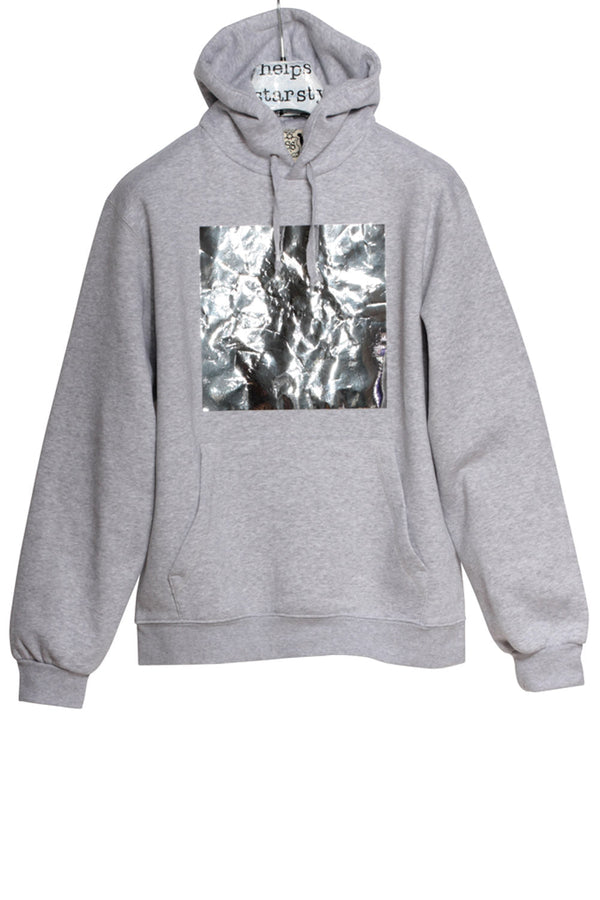 Big Square Hoodie – Unisex Relaxed Fit with Pre-Crushed Foil