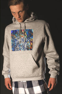 Big Square Hoodie – Unisex Relaxed Fit with Pre-Crushed Foil — Ansicht 5