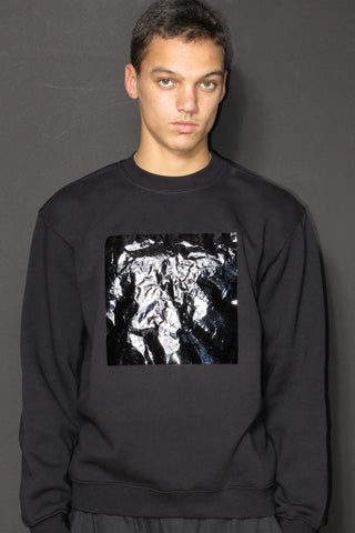 Big Square Sweater – Unisex | Relaxed Fit | Pre‑Crunched Foil