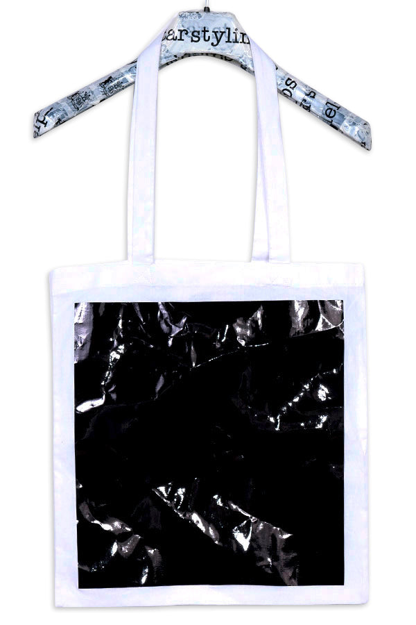 Big Square Tote – Cotton with Metallic Square — Ansicht 13