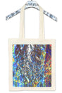 Big Square Tote – Cotton with Metallic Square