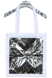 Big Square Tote – Cotton with Metallic Square — Ansicht 12