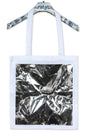 Big Square Tote – Cotton with Metallic Square