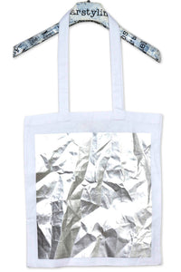 Big Square Tote – Cotton with Metallic Square — Ansicht 11