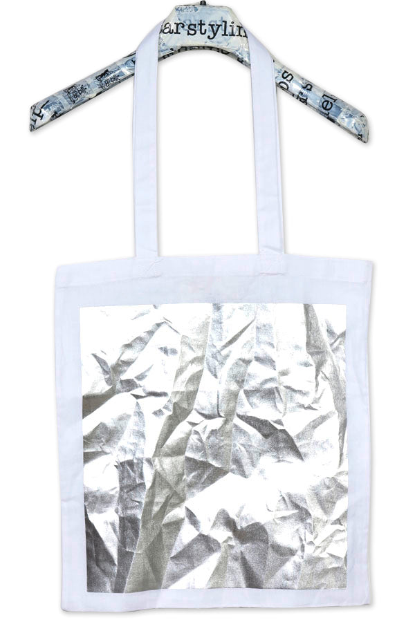 Big Square Tote – Cotton with Metallic Square — Ansicht 11
