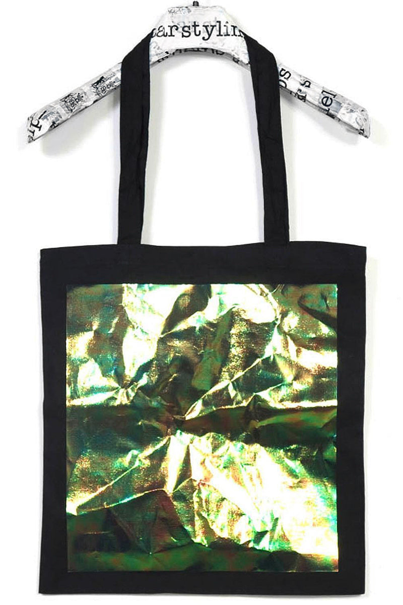 Big Square Tote – Cotton with Metallic Square — Ansicht 8