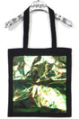 Big Square Tote – Cotton with Metallic Square