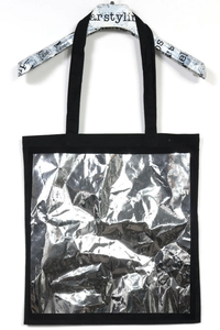 Big Square Tote – Cotton with Metallic Square — Ansicht 9