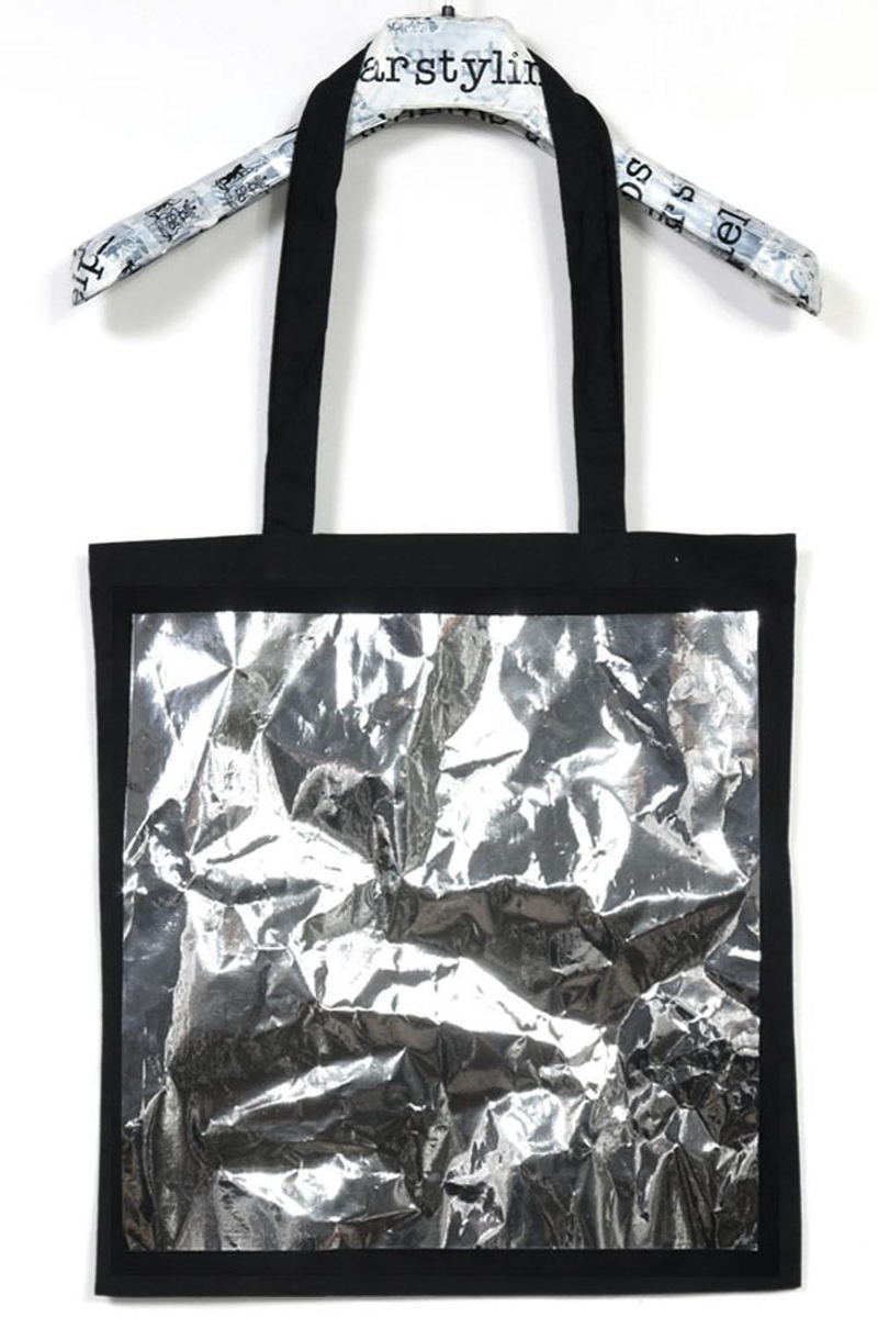Big Square Tote – Cotton with Metallic Square — Ansicht 9