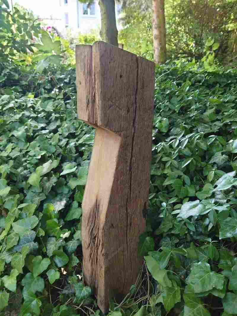Nüri Path Light – Garden lamp handcrafted from reclaimed wood — Ansicht 14