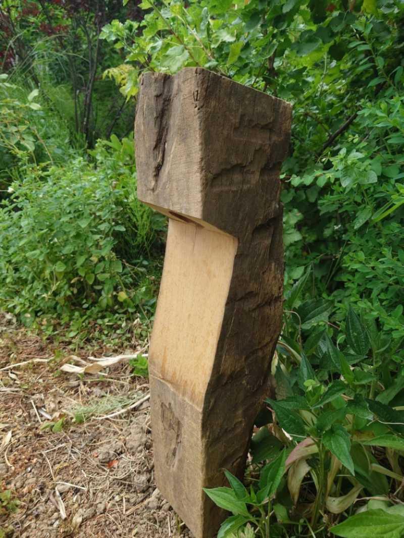 Nüri path light timber frame handmade outdoor lighting — Handworkz