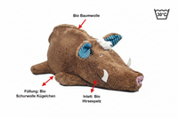 Großes Kuscheltier Wildschwein – Bio GOTS | Hirse-Inlett | Gewichtet — Ansicht 1
