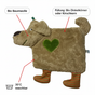 Organic Grain Heating Pad Dog - handmade in Germany