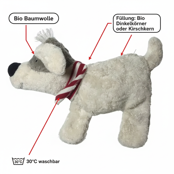 Organic Grain Heating Pad Dog - handmade in Germany