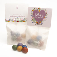 10x5 flower marbles in a bag – Party favor from Die Stadtgärtner — Ansicht 1