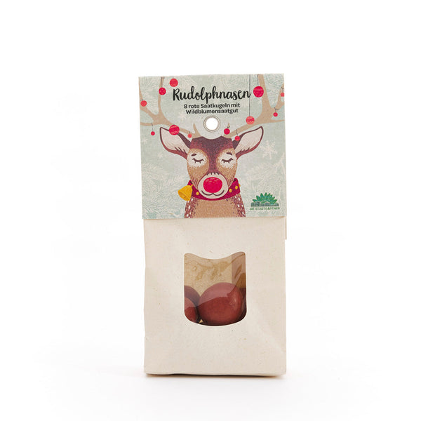 Rudolphnasen – Rote Blumenmurmeln mit Wildblumensaatgut