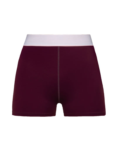 Maui Shorts Aubergine – Island Glam Swimwear with UV Protection