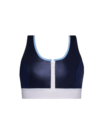 Samoa Sports Bra Nachtblau ECONYL® Reißverschluss