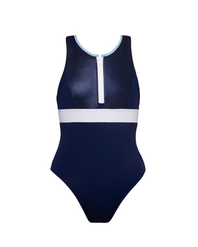 Bora Bora Swimsuit Night Blue – ECONYL® Elegant Swimsuit