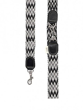 Buddys Dogwear – Black Peruvian Leine | 2 m verstellbar | Baumwolle & Leder