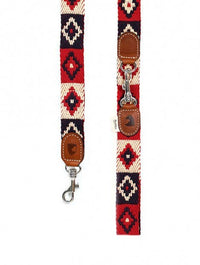 Buddys Dogwear – Red Indian Leash | 2 m adjustable | Cotton & Leather — Ansicht 1