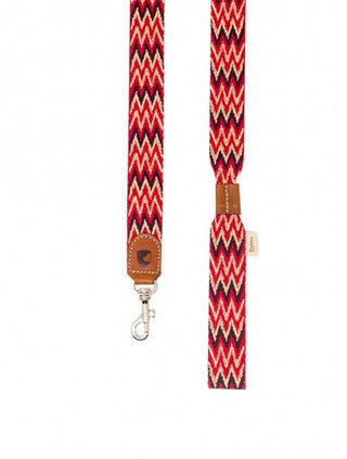 Buddys Dogwear – Red Peruvian Leine | 120 cm | Baumwolle & Leder
