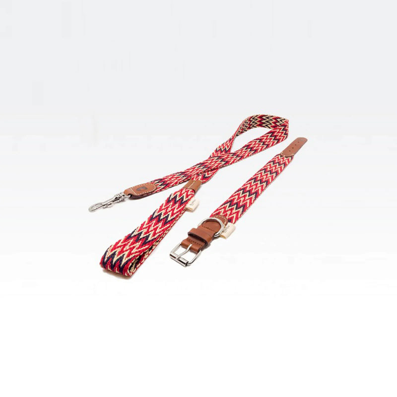 Buddys Dogwear – Red Peruvian Leash 120 cm Cotton Leather — Ansicht 2