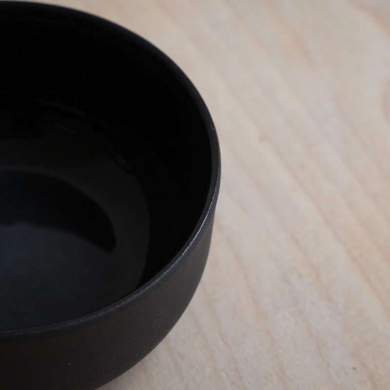 KUMO Cappuccino Tasse Grau/Schwarz handgedreht ca. 220 ml Steinzeug — Ansicht 3