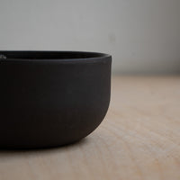 KUMO Cappuccino Tasse Grau/Schwarz handgedreht ca. 220 ml Steinzeug — Ansicht 2