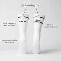 Pay me like a white man - Statement Socken aus Bio-Baumwolle — Ansicht 2