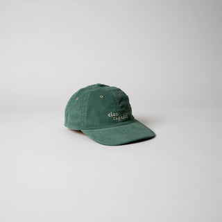 ciao ragazzi Premium  Cord Dad Cap - green & cream