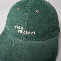 arrel ciao ragazzi Premium Cord Dad Cap green & cream – Organic Cotton — Ansicht 2