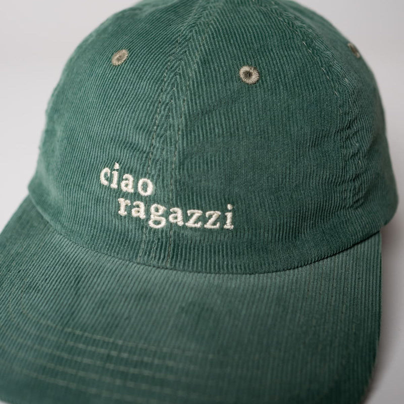 arrel ciao ragazzi Premium Cord Dad Cap green & cream – Organic Cotton — Ansicht 2