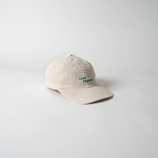 ciao ragazzi Premium Cord Dad Cap - cream & green