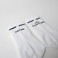 Pay me like a white man - Statement Socken aus Bio-Baumwolle — Ansicht 3