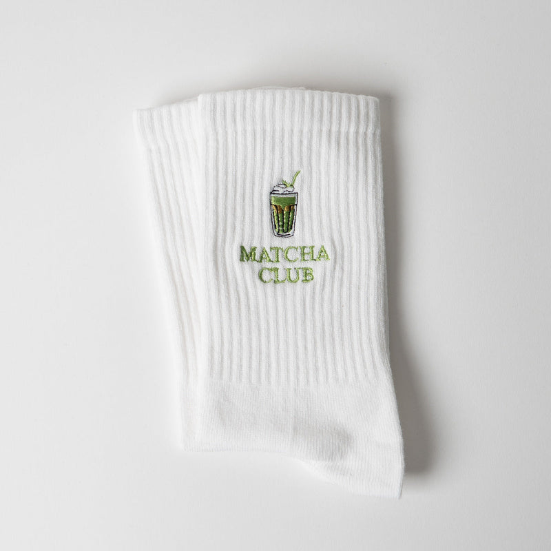 Matcha Club Statement Socks – Organic Cotton, Made in EU — arrel - responsible apparel