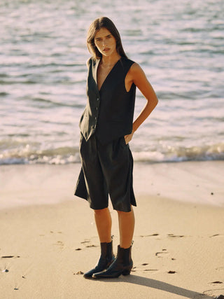 Bermuda aus nachhaltiger Wolle – klassisch | soft | made for Capsule Wardrobe