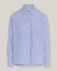 Streifen Bluse Oversized Organic Cotton – Made in Portugal — Ansicht 8