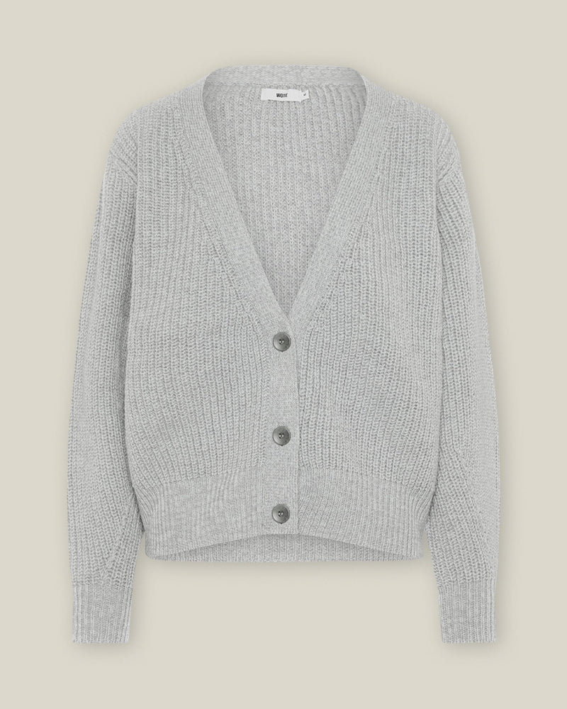 Strick Cardigan aus Organic Cotton – Oversized kurz, fair gefertigt in Italien — Ansicht 6