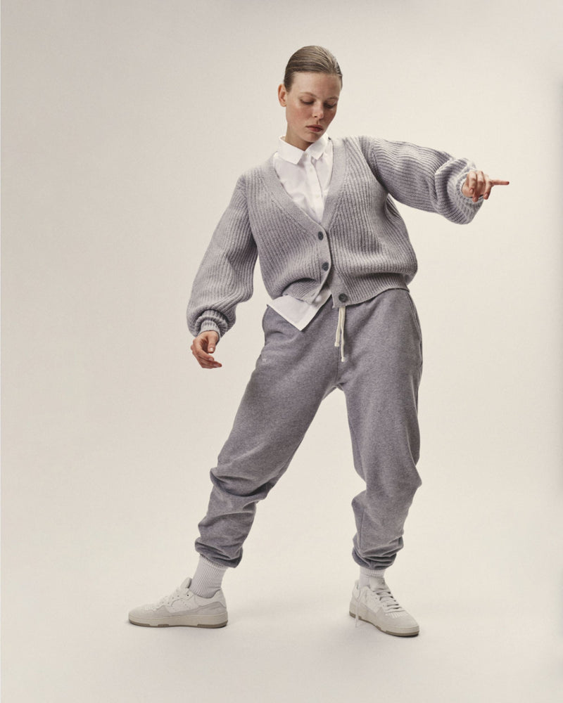 Strick Cardigan aus Organic Cotton – Oversized kurz, fair gefertigt in Italien — Ansicht 3