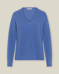 Merino wool knit pullover – deep V-neck | ribbed texture | fairly made in Italy — Ansicht 10