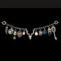 Women's Charivari with Deer – 10 Charms, 23 cm | Antique Silver