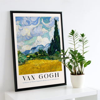 Wheat Field with Cypresses (Vertical) – Van Gogh Exhibition Art Poster | Fine Art Print | UV-beständig | Premium Galeriequalität